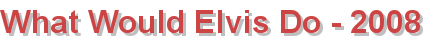 What Would Elvis Do - 2008